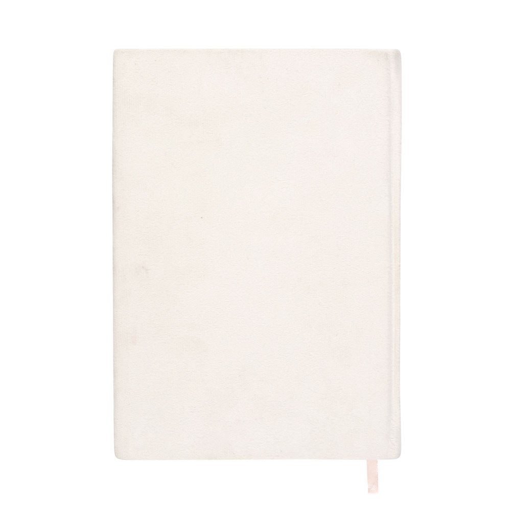 Something Different - Moon Phase Velvet A5 Notebook - Cream